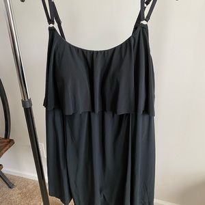 Black swim dress